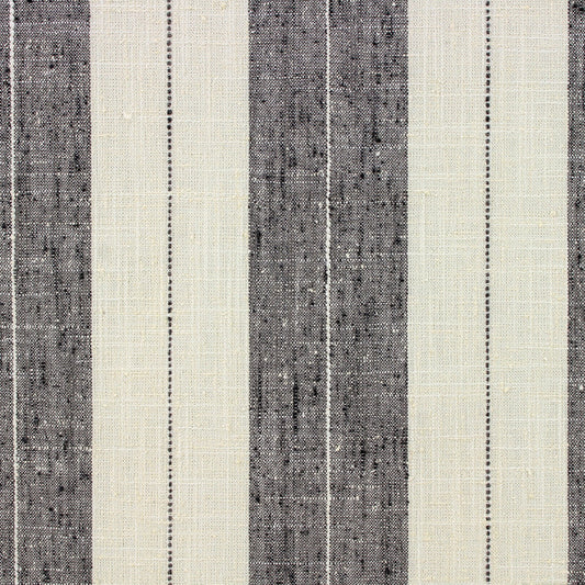 Pinch Pleat Drapery in French Laundry Stripe - Midnights