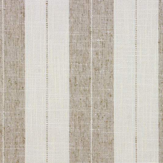 Flat Roman Shade in French Laundry Stripe - Champagne