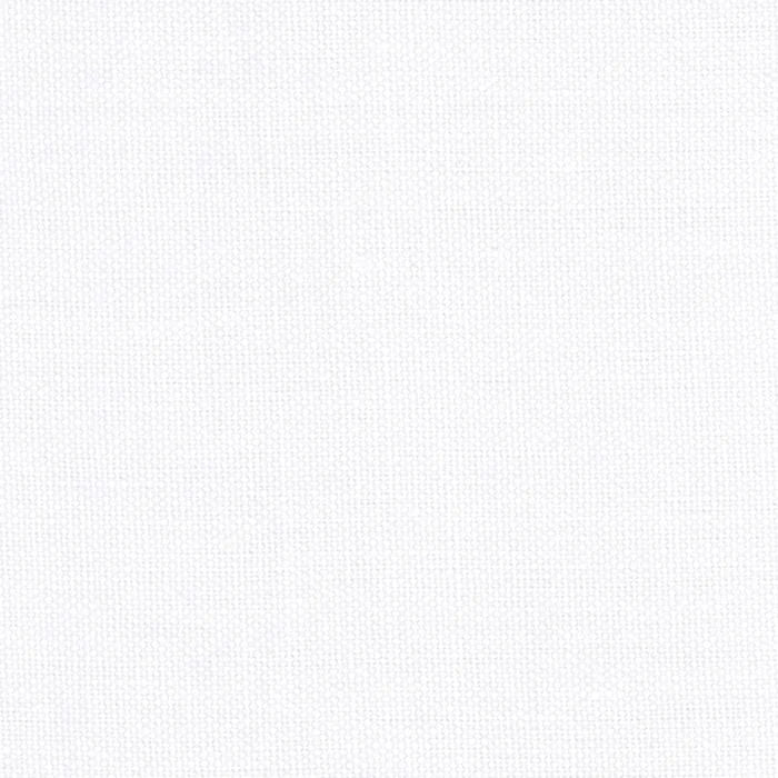 Flat Roman Shade in Lush Linen - Optic White