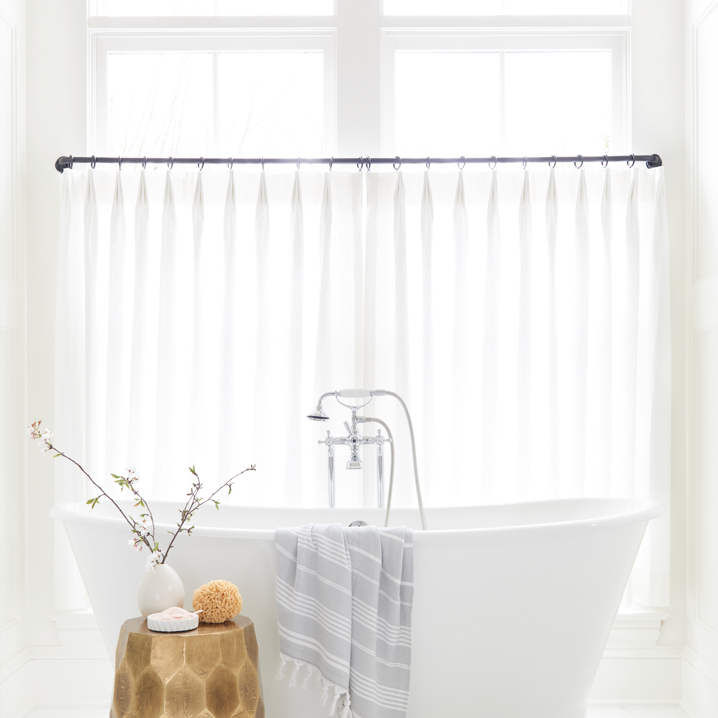Custom French Return Drapery Hardware
