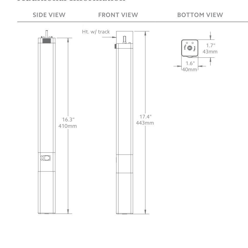 Motorized Ripplefold Track Hardware
