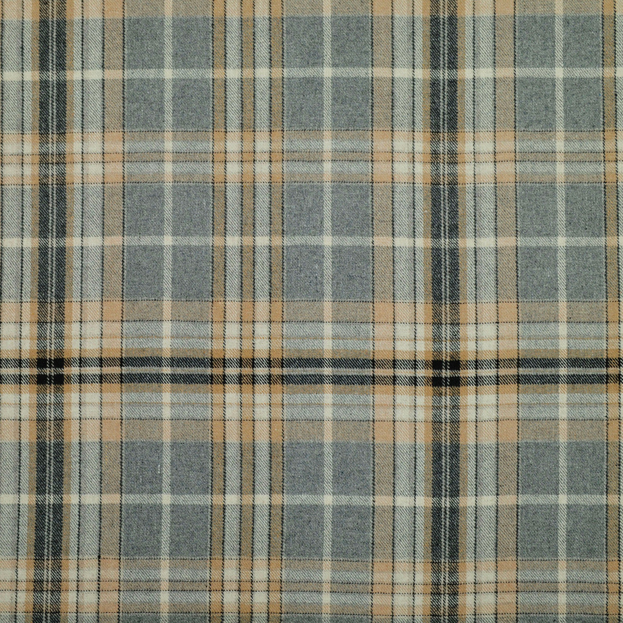 Relaxed Roman Shade in Tartan - Thunder