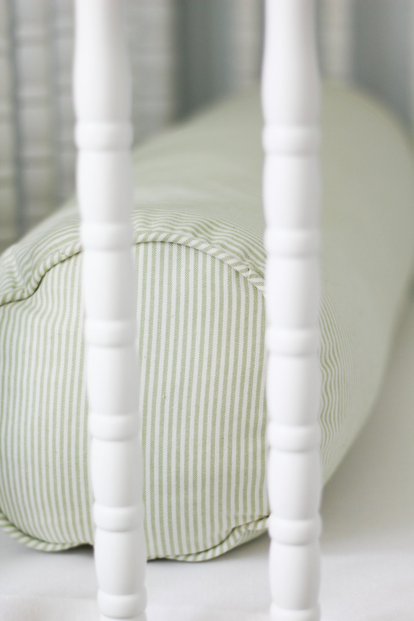 Custom Bench Cushion in Baldwin Grass