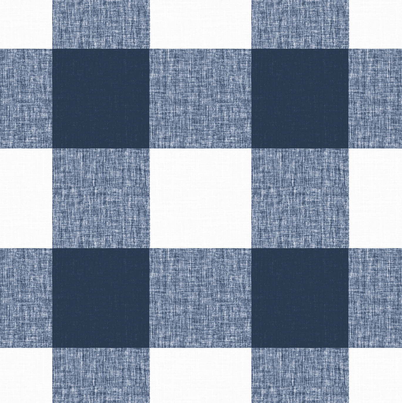 Simple Floor Pillow in Buffalo Check - Navy