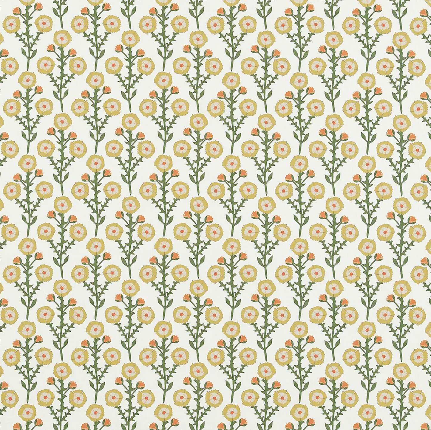 Euro Pleat Drapery in Cottage Flowers - Sunbeam