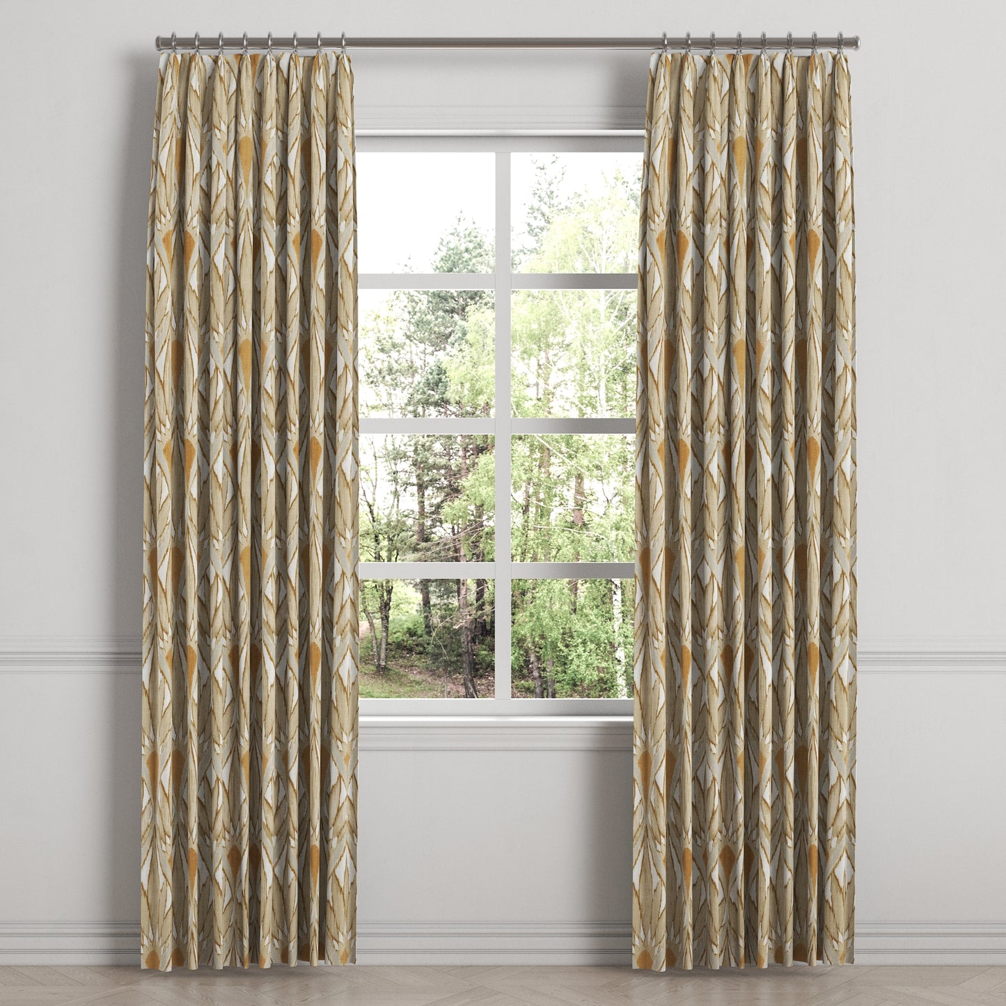 Euro Pleat Drapery in Petal Press - Cinnamon