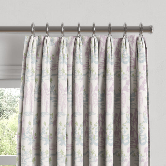 Euro Pleat Drapery in Meadow - Lavender