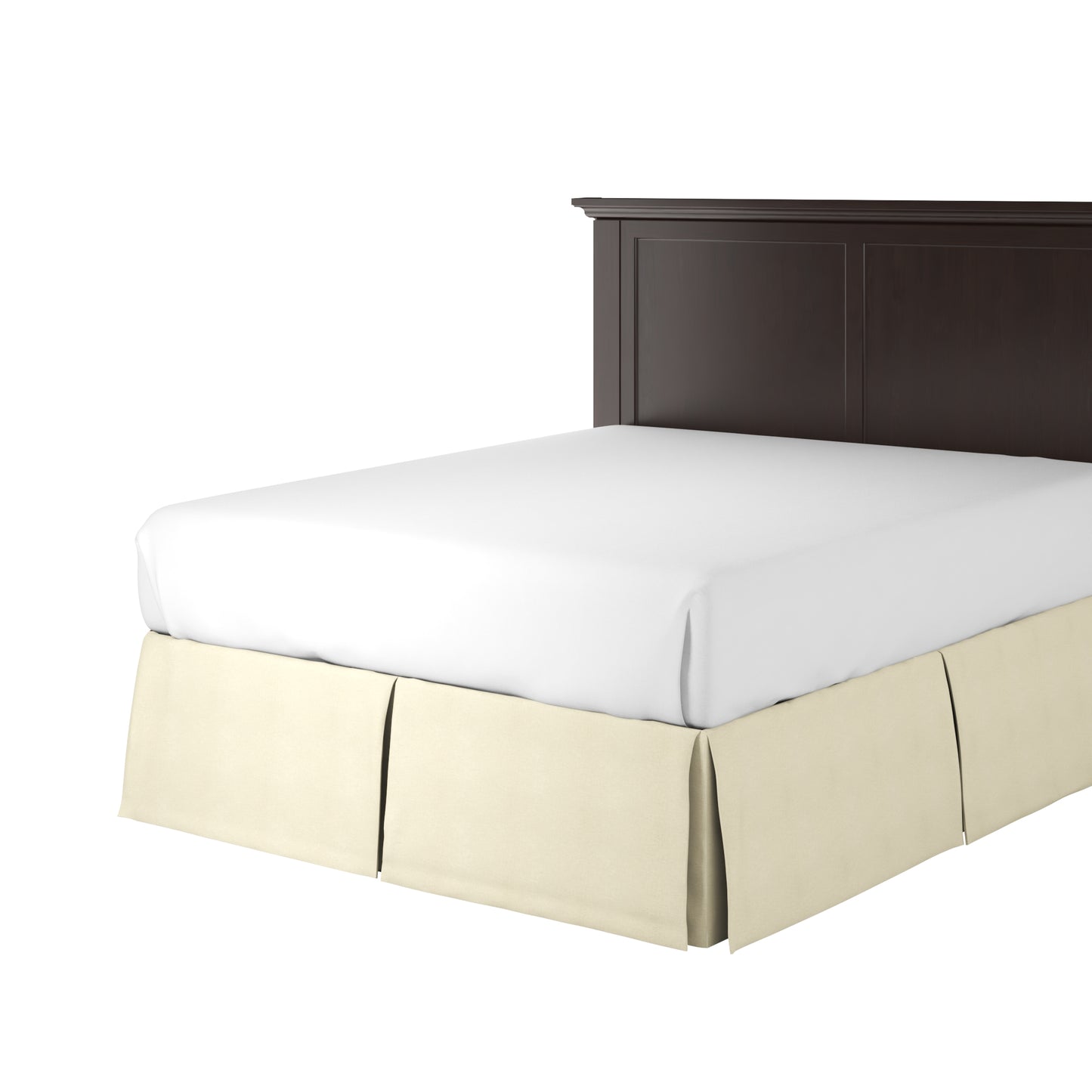 Tailored Bedskirt in Lush Linen - Mushroom