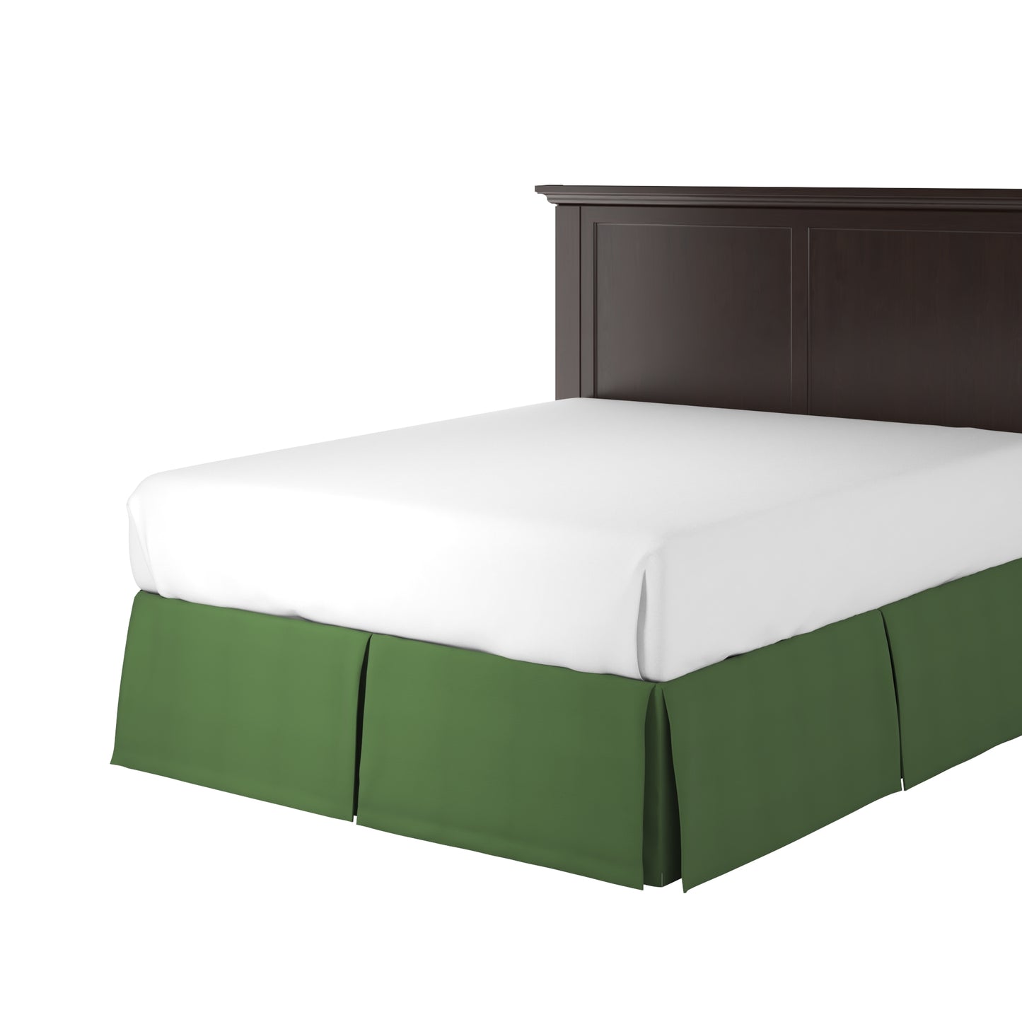 Tailored Bedskirt in Lush Linen - Forest