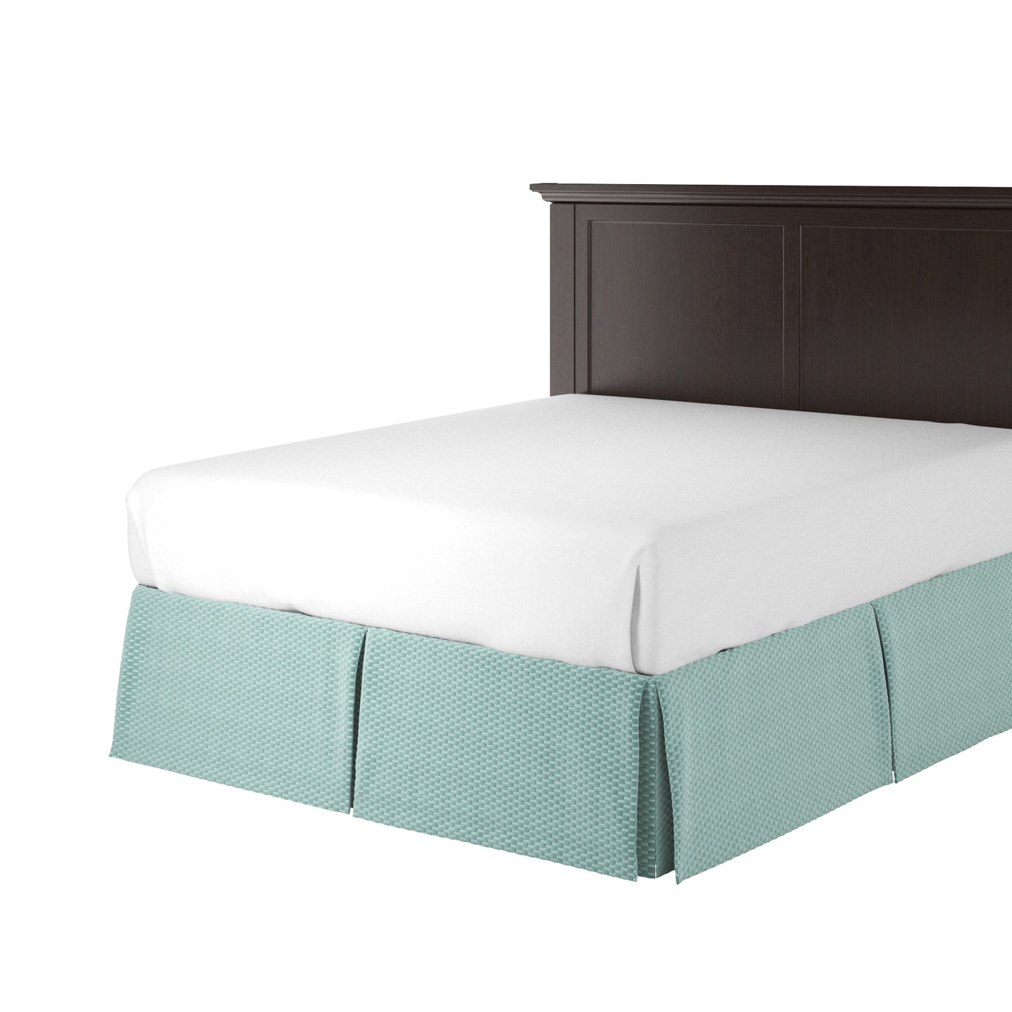 Tailored Bedskirt in Check Mate - Haze