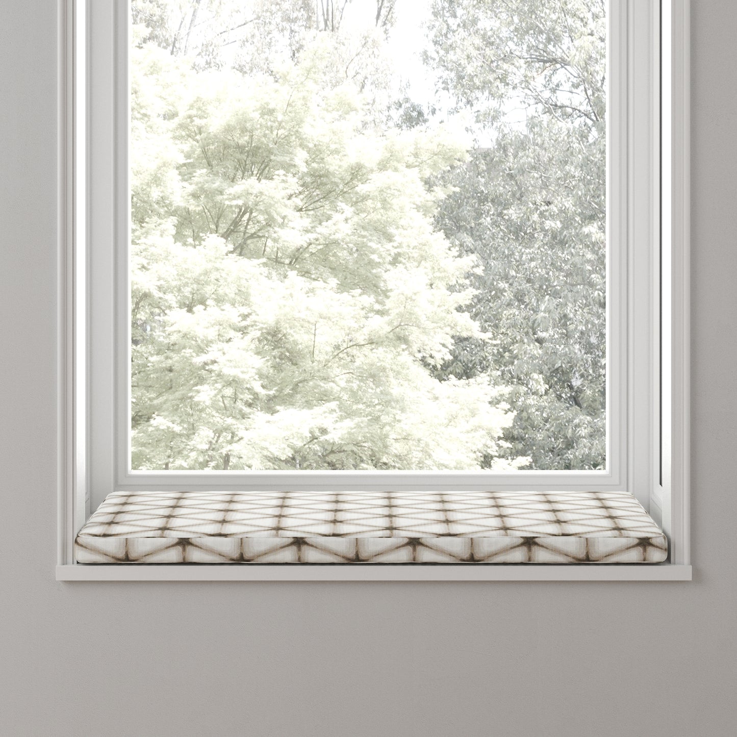 Custom Bench Cushion in Point Taken - Wood