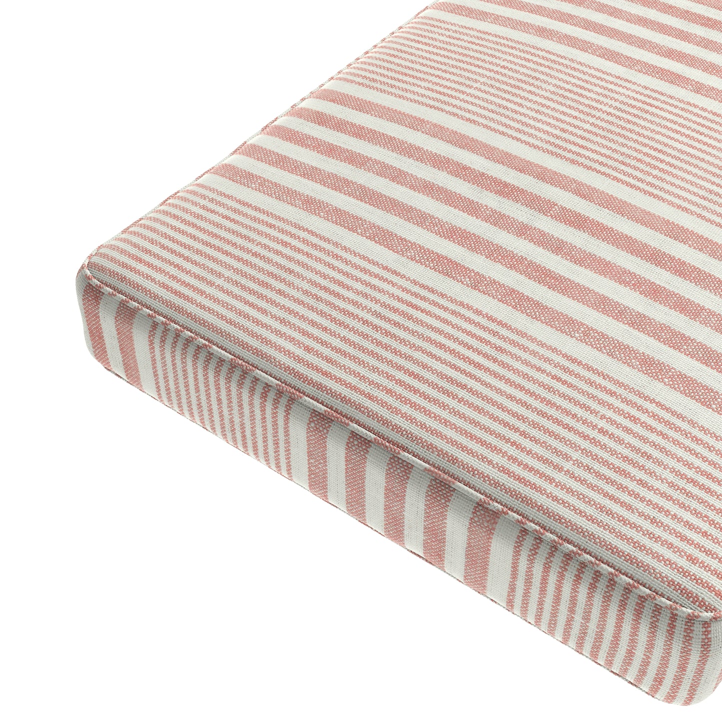 Custom Bench Cushion in All Lined Up - Sunset