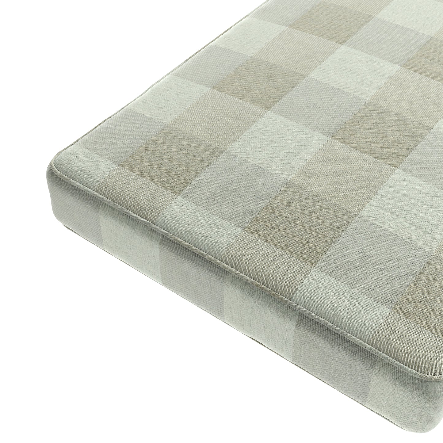 Custom Bench Cushion in Foxy Plaid Dune