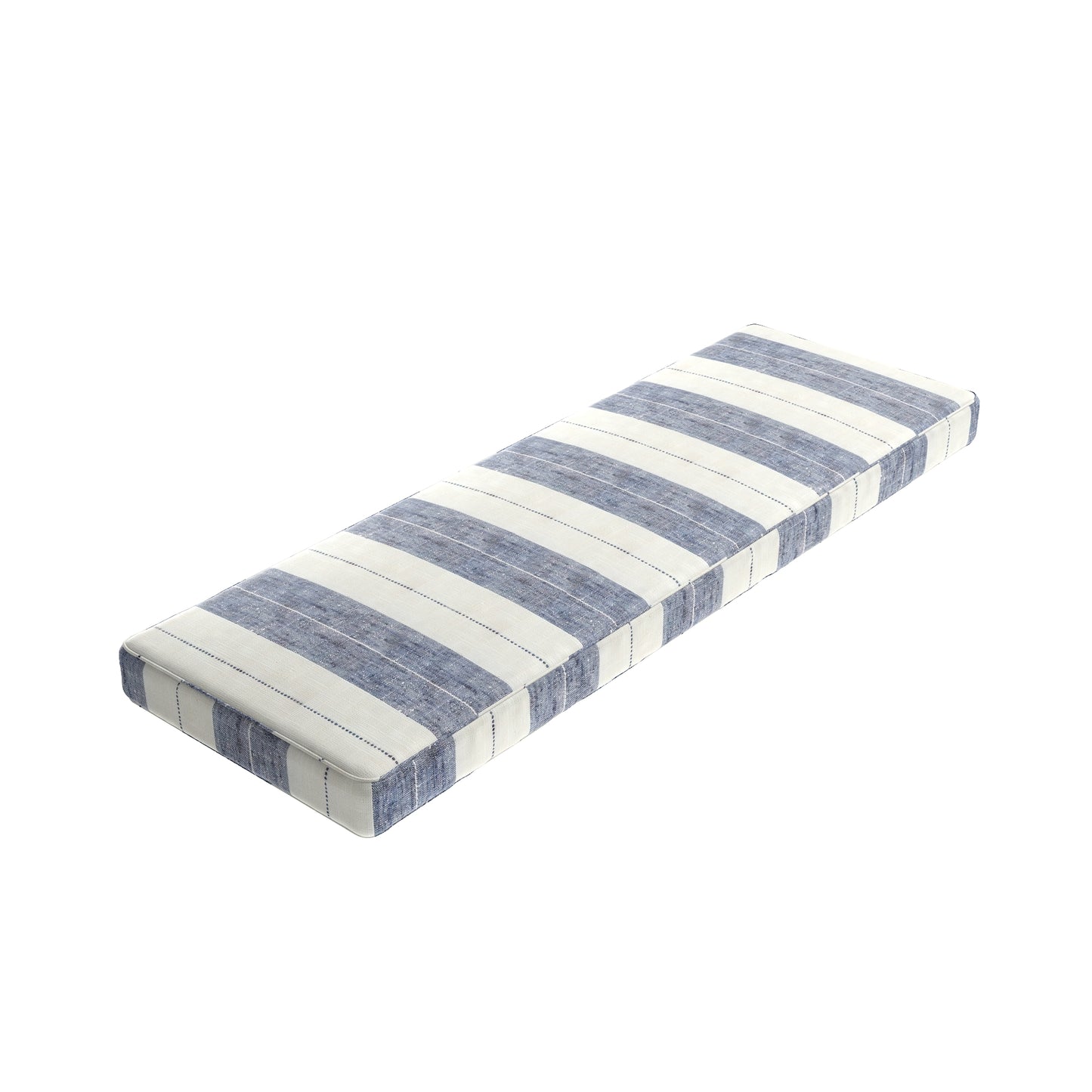 Custom Bench Cushion in French Laundry Stripe - Navy