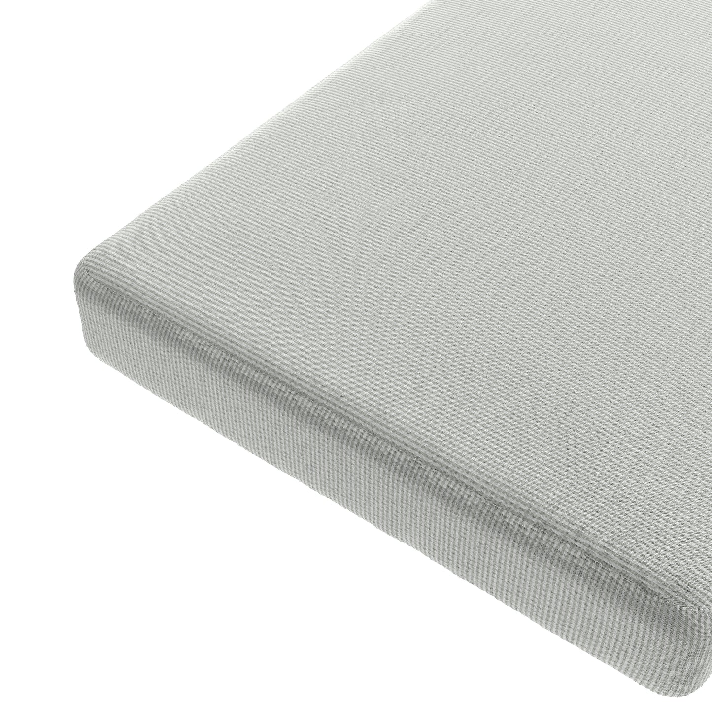Custom Bench Cushion in Baldwin Fog