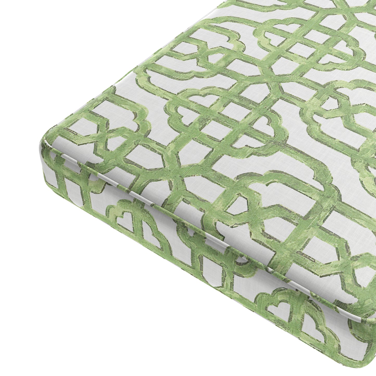 Custom Bench Cushion in Trellis Like it Is Meadow