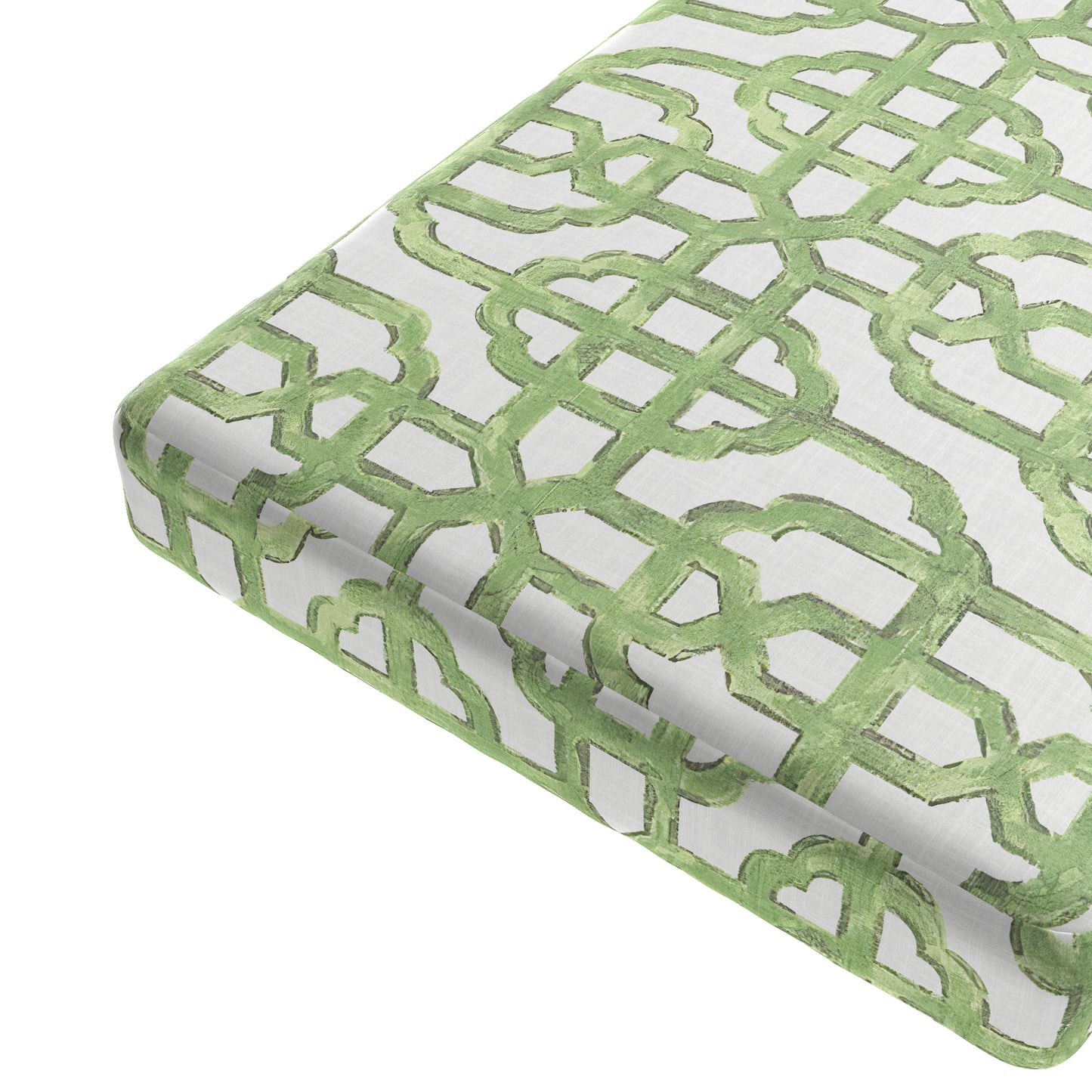 Custom Bench Cushion in Trellis Like it Is Meadow