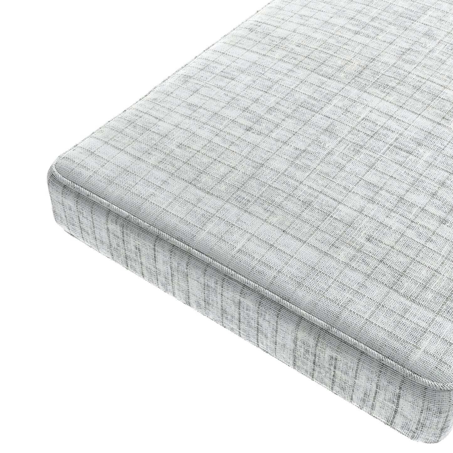 Custom Bench Cushion in 100% Linen - Salt Air