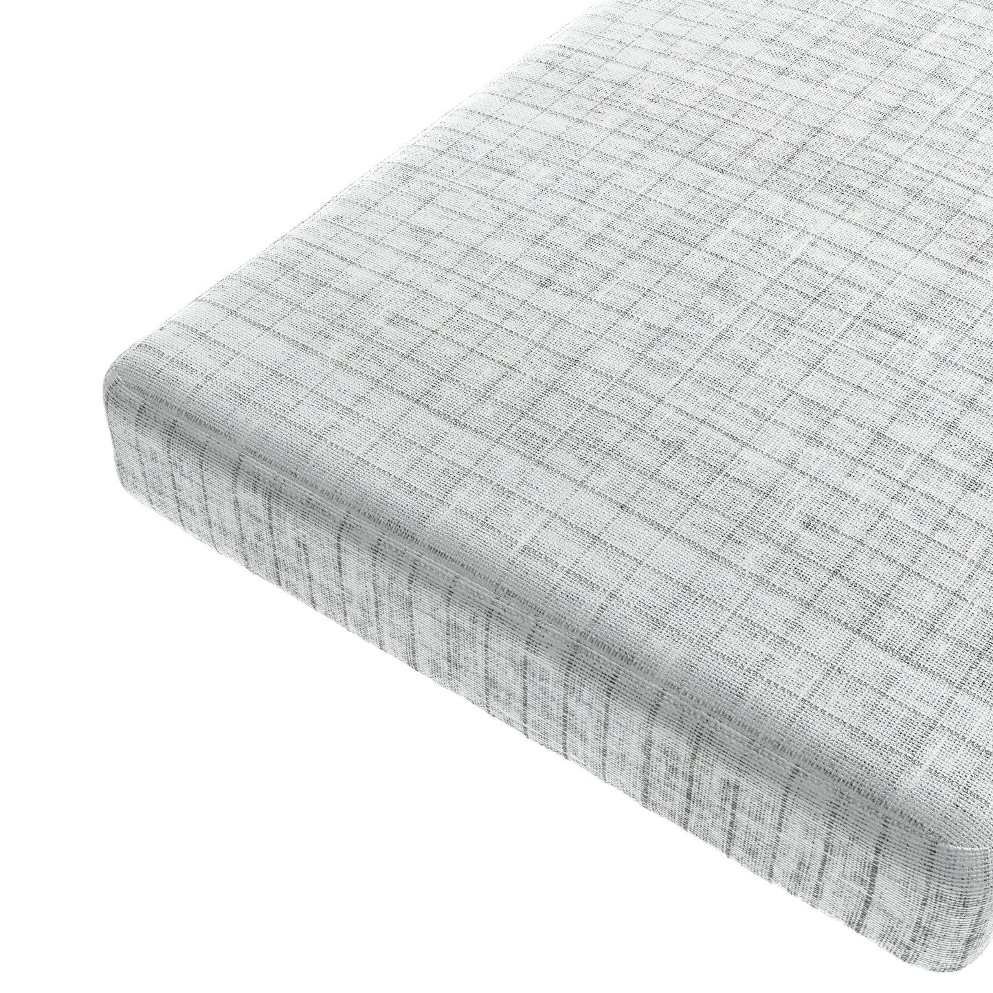 Custom Bench Cushion in 100% Linen - Salt Air