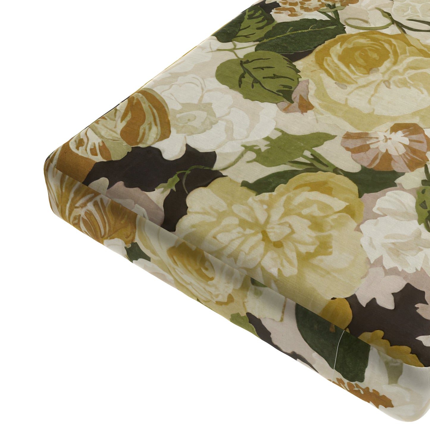 Custom Bench Cushion in Garden Tea Time - Moonglow