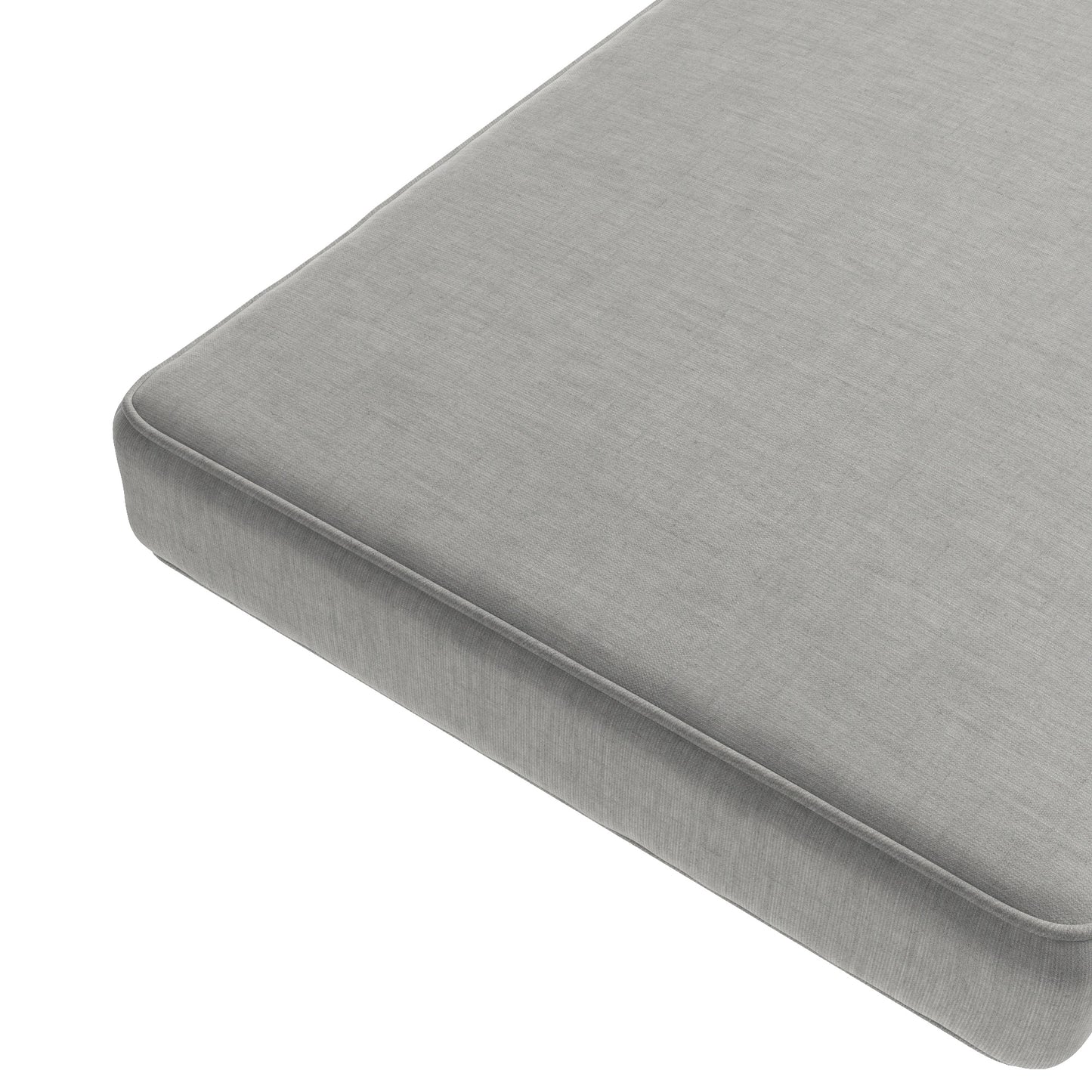 Custom Outdoor Bench Cushion in Sunbrella® - Canvas Granite