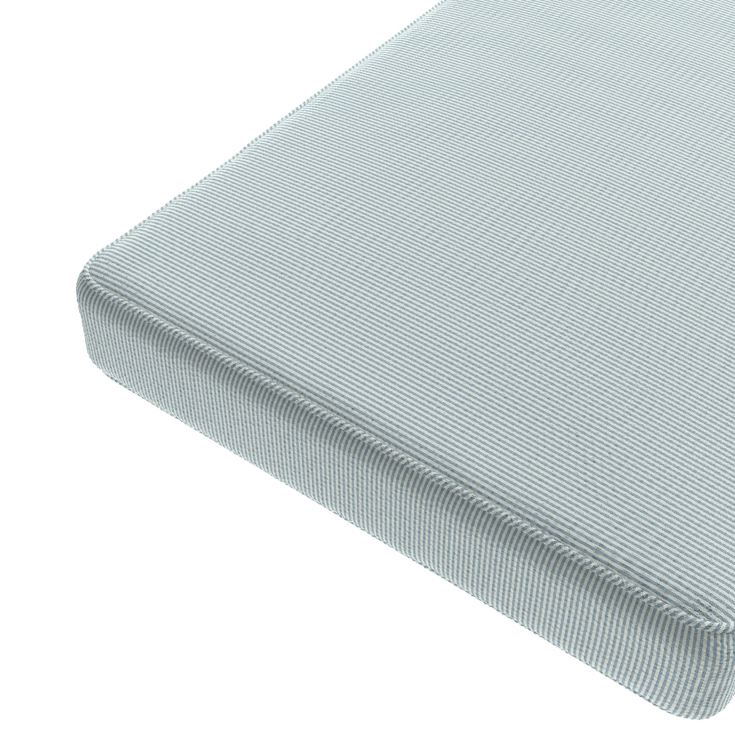 Custom Bench Cushion in Baldwin Baby Blue
