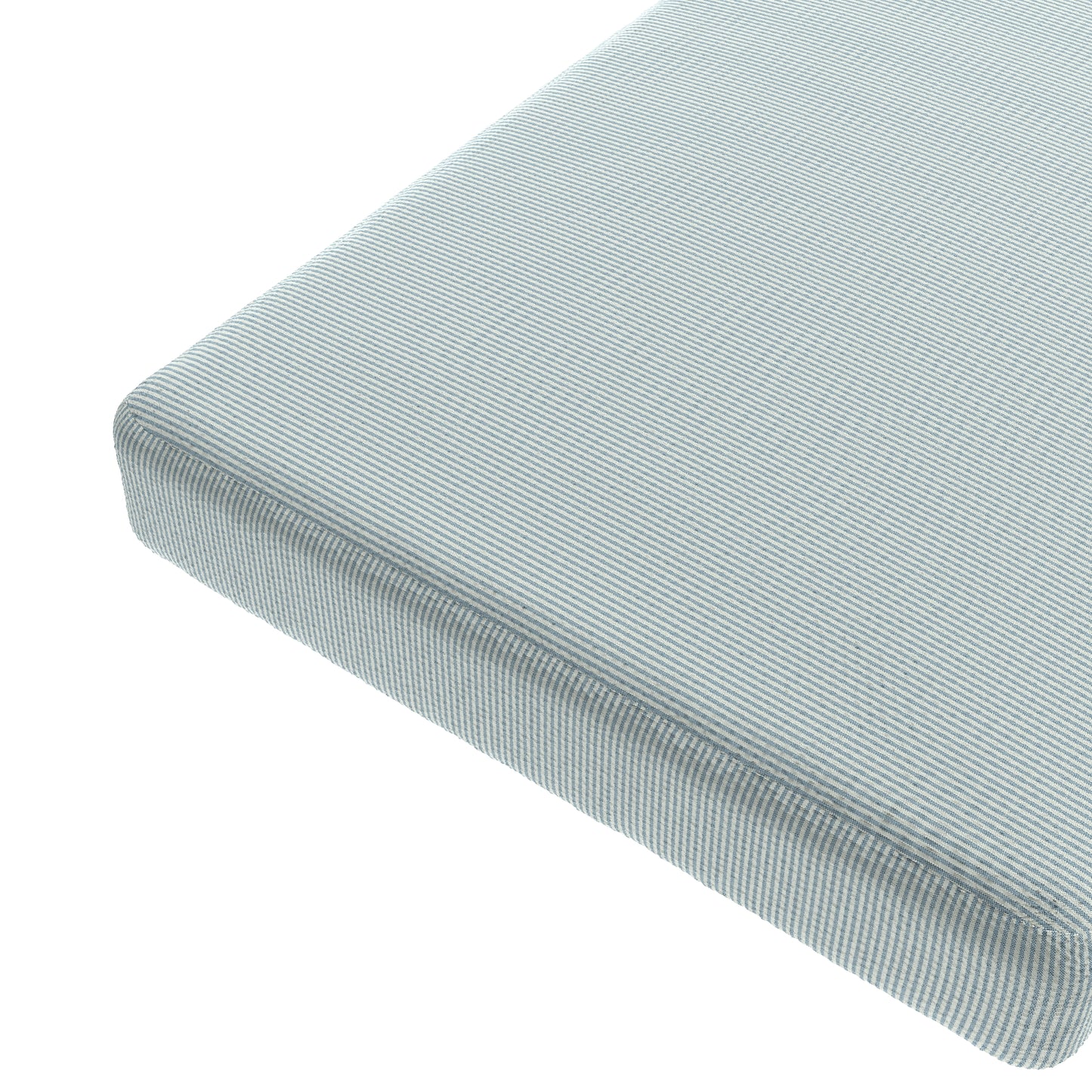 Custom Bench Cushion in Baldwin Baby Blue