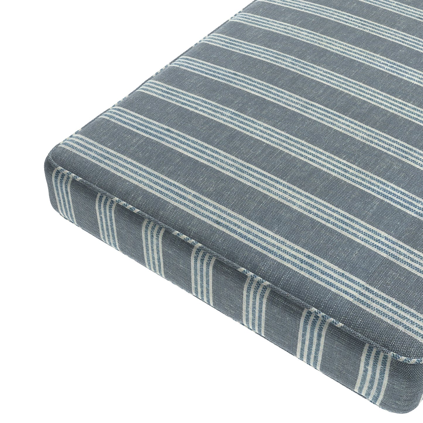 Custom Bench Cushion in Nautical Stripes - Surfs Up