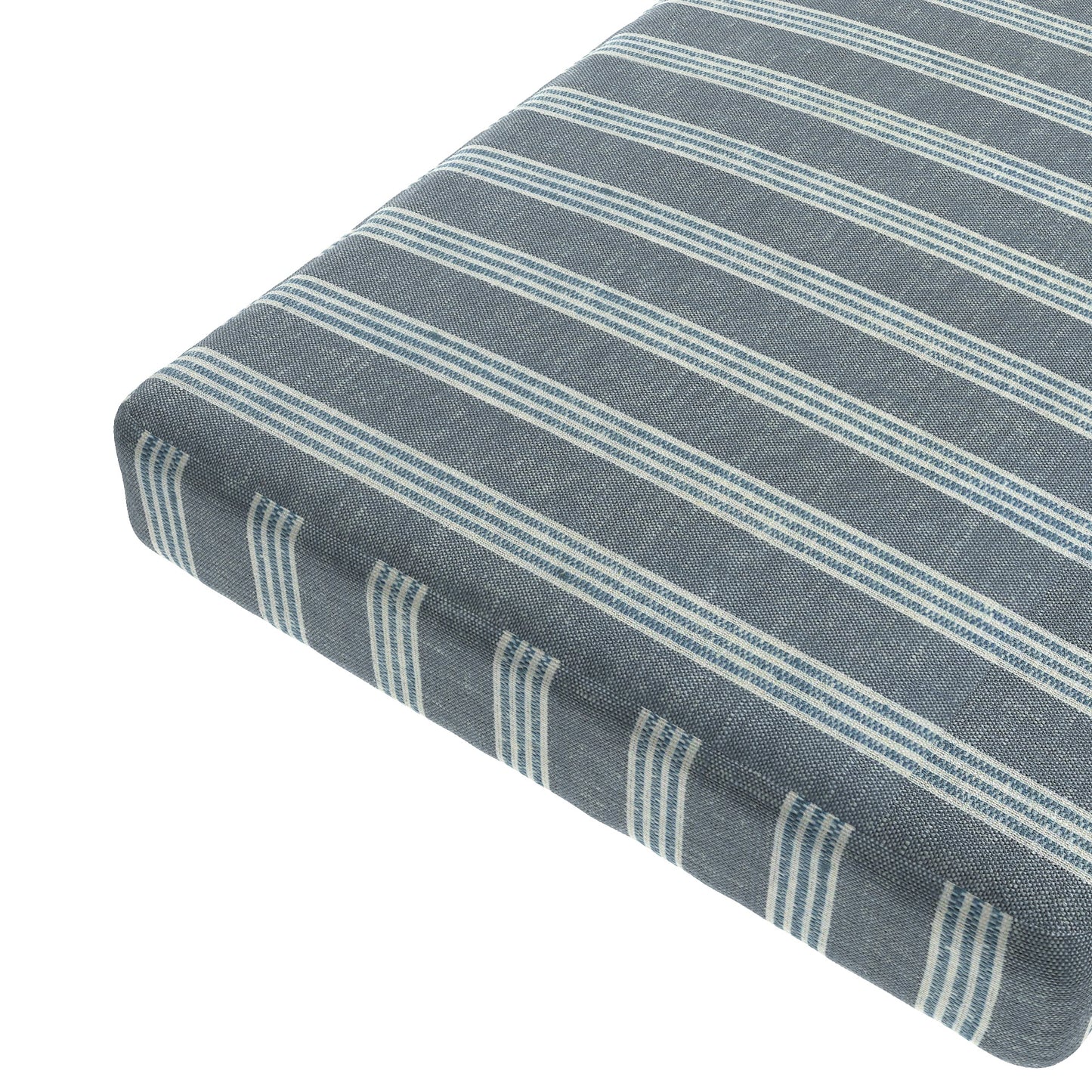 Custom Bench Cushion in Nautical Stripes - Surfs Up