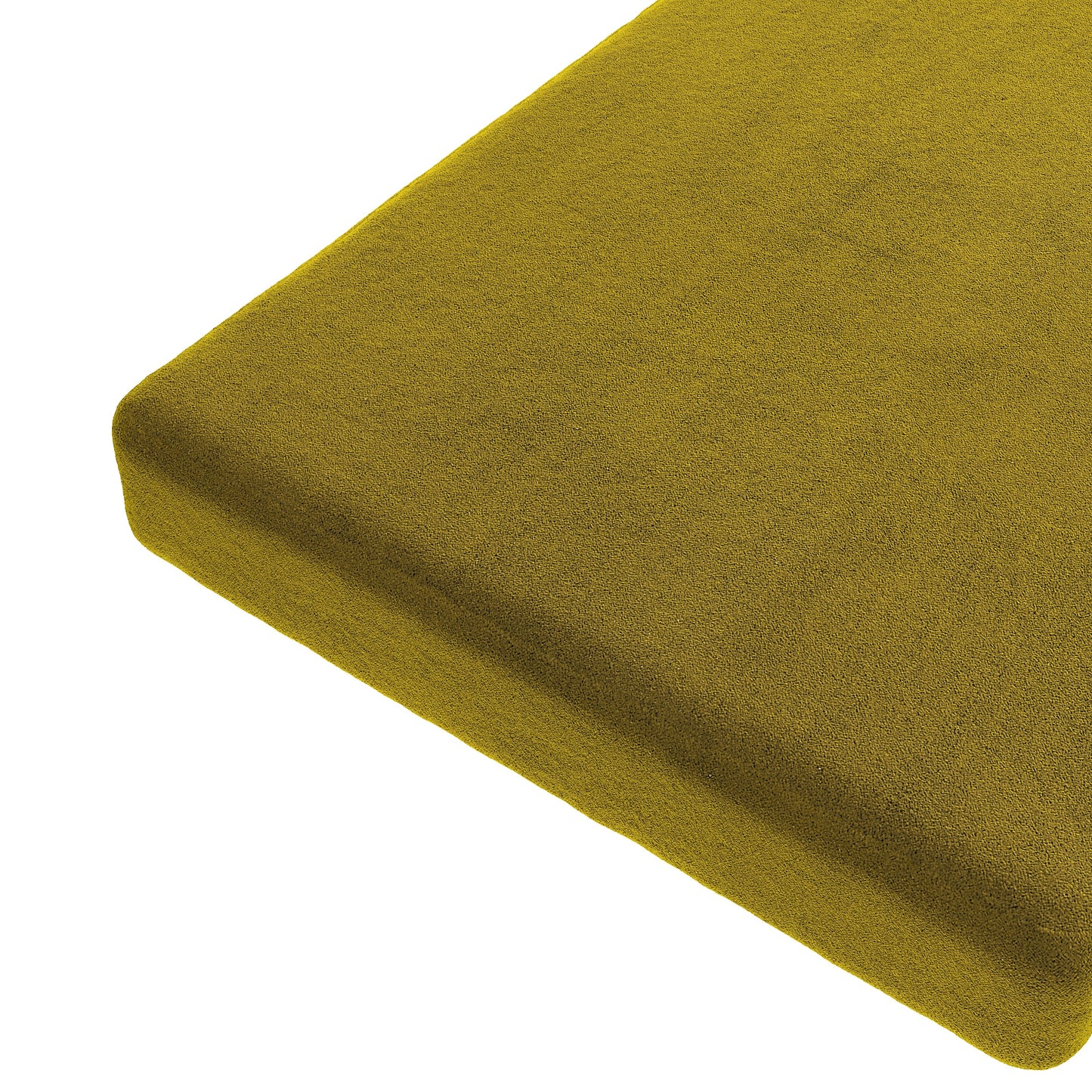 Custom Bench Cushion in Velvet Citron