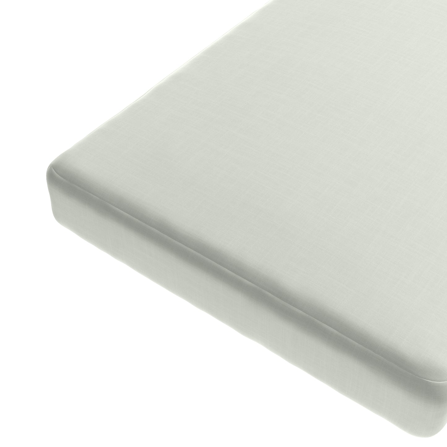 Custom Bench Cushion in Classic Linen Silver