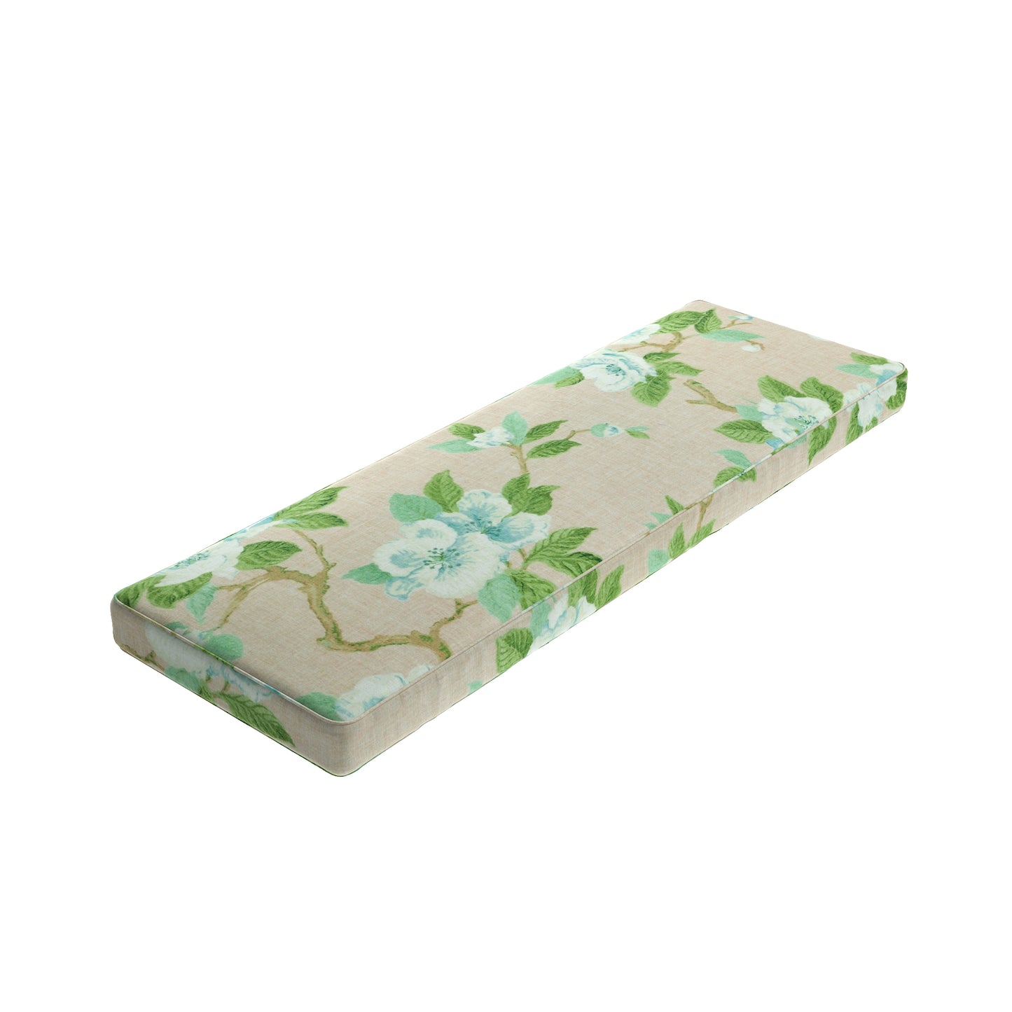 Custom Bench Cushion in Grandma's Floral - Pink
