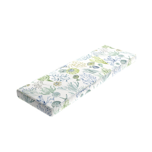 Custom Bench Cushion in Montauk - Green