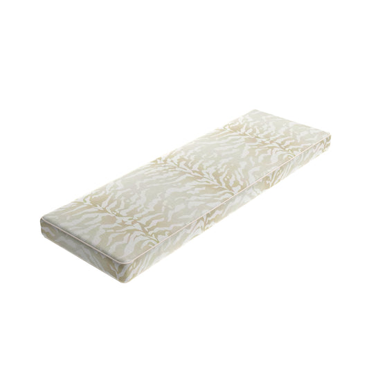 Custom Bench Cushion in Tiger - Linen