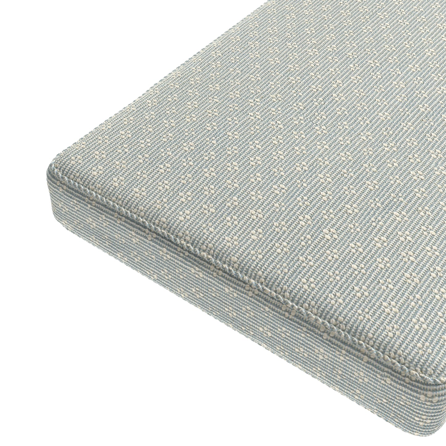 Custom Bench Cushion in Ditsy - Fresh Blue