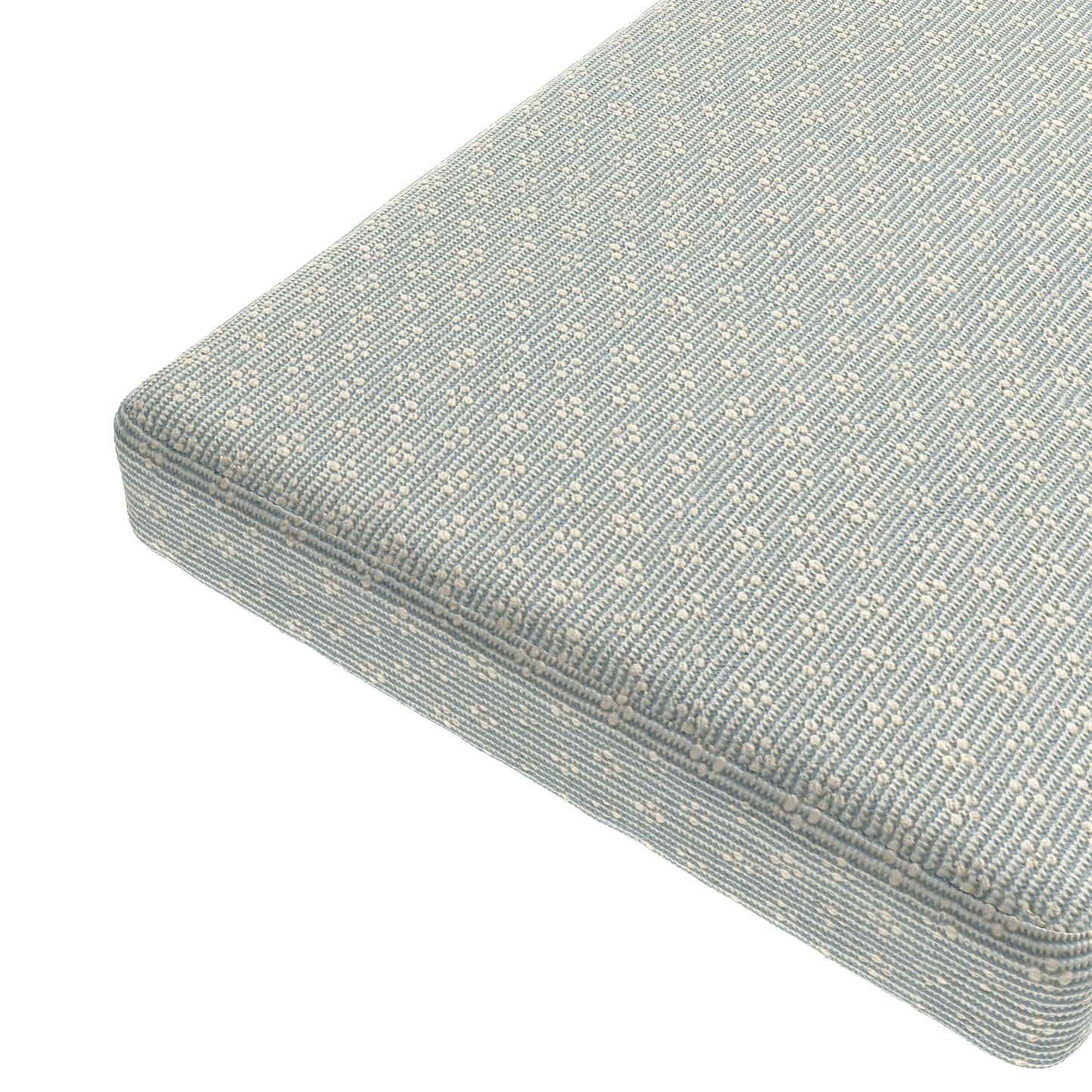 Custom Bench Cushion in Ditsy - Fresh Blue