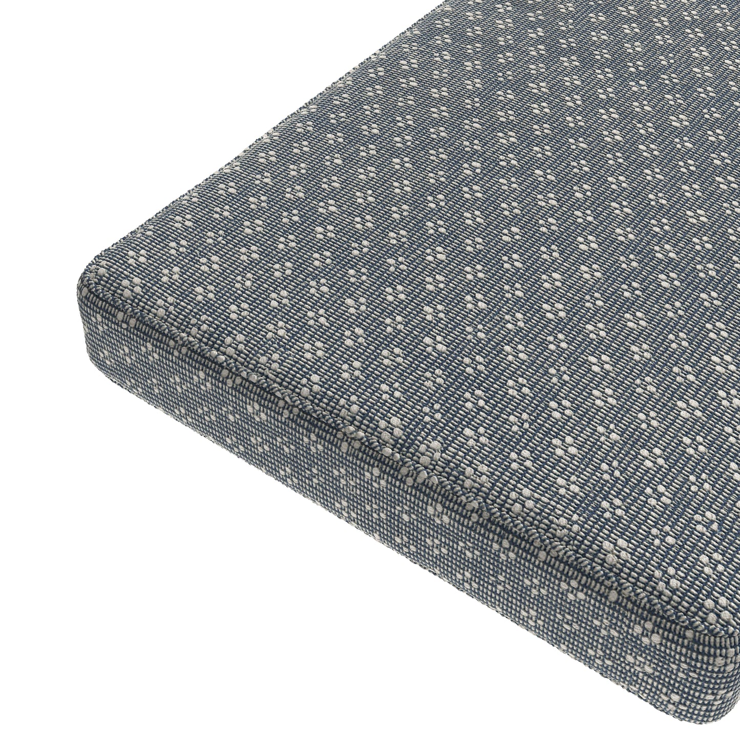 Custom Bench Cushion in Ditsy - Indigo