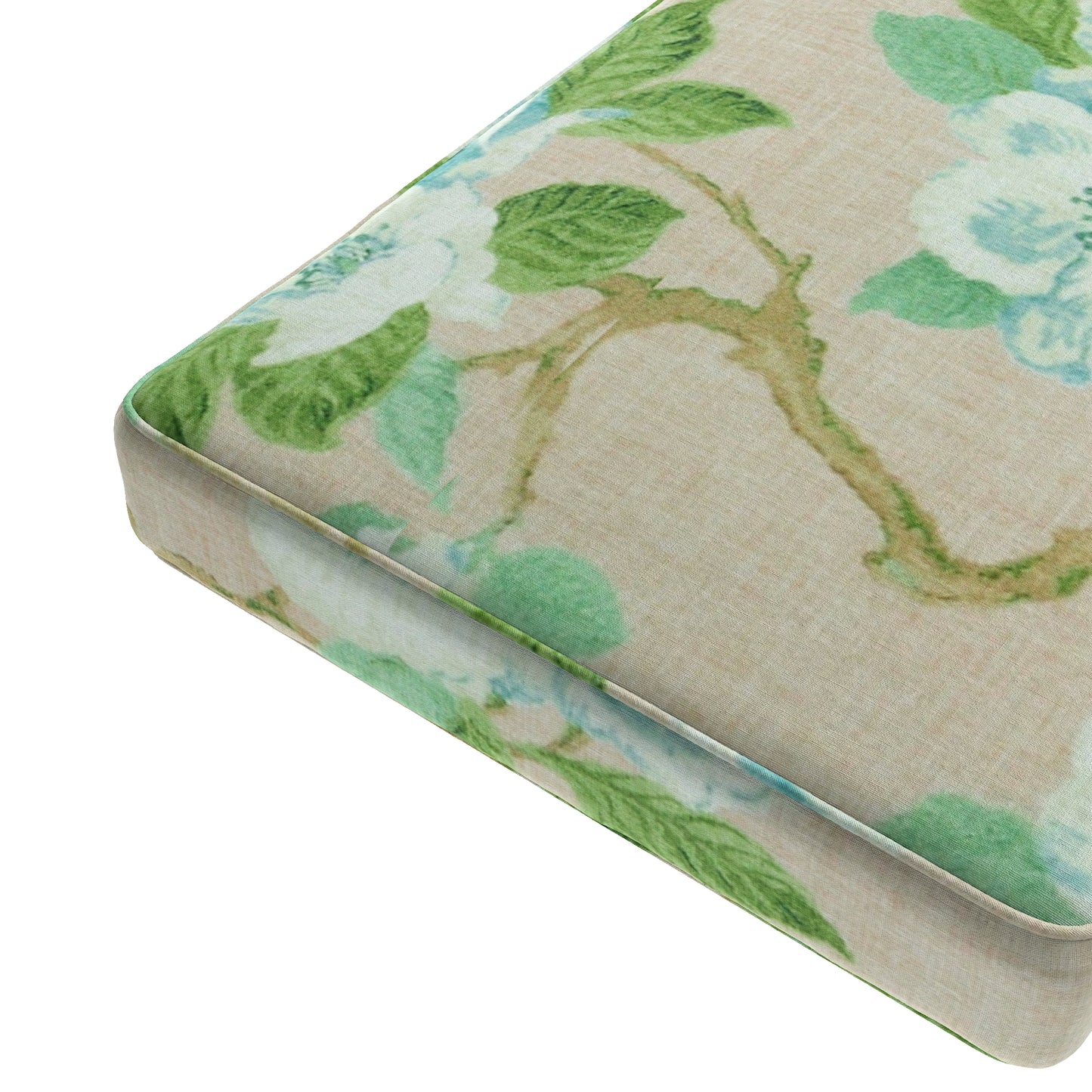 Custom Bench Cushion in Grandma's Floral - Pink