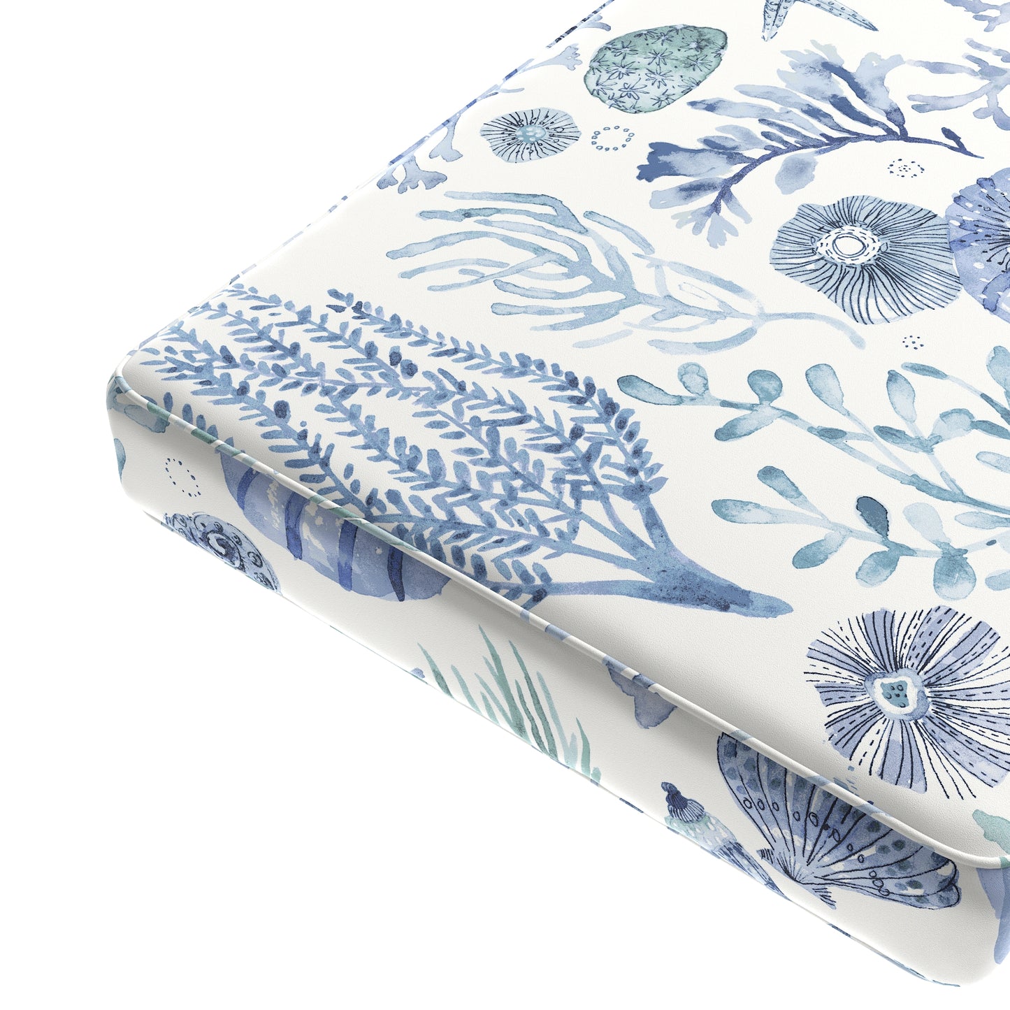 Custom Bench Cushion in Montauk - Ocean