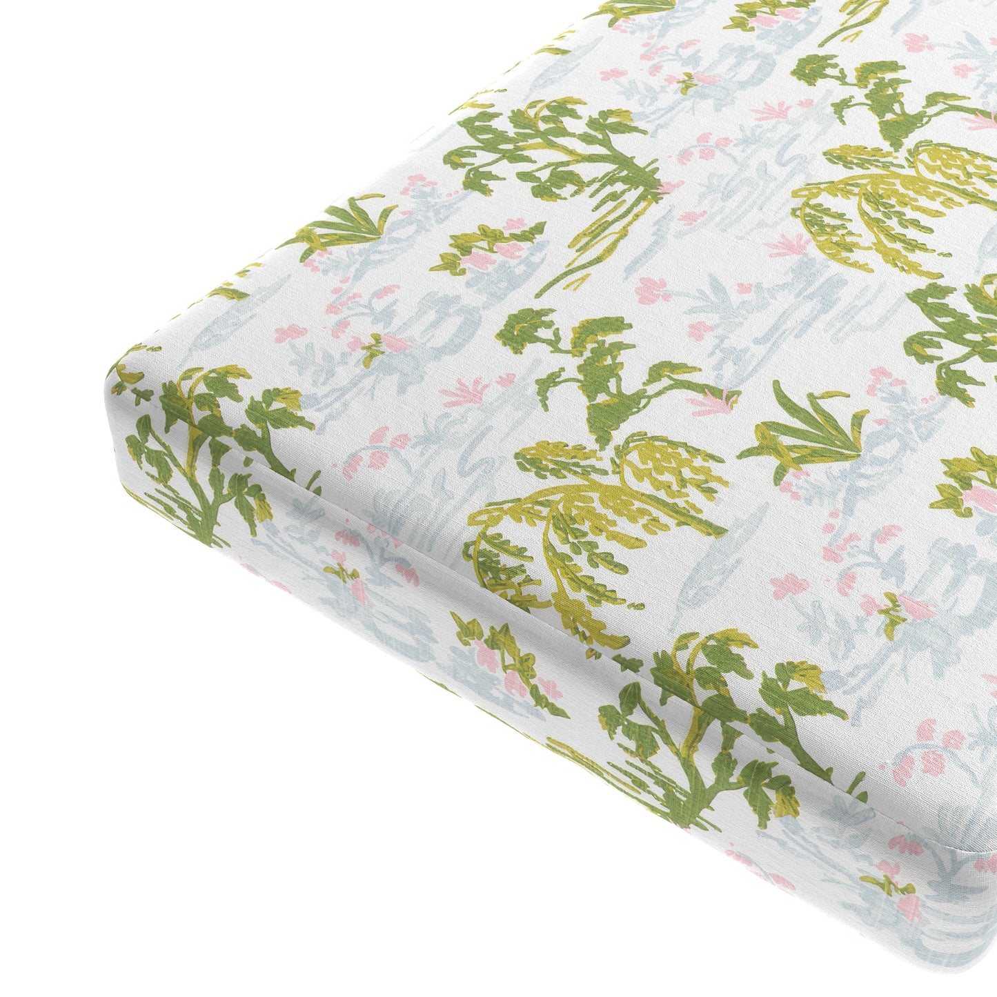 Custom Bench Cushion in Meadow - Willow