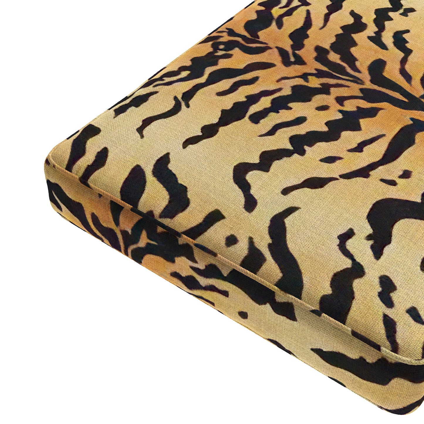 Custom Bench Cushion in Tiger - Bold