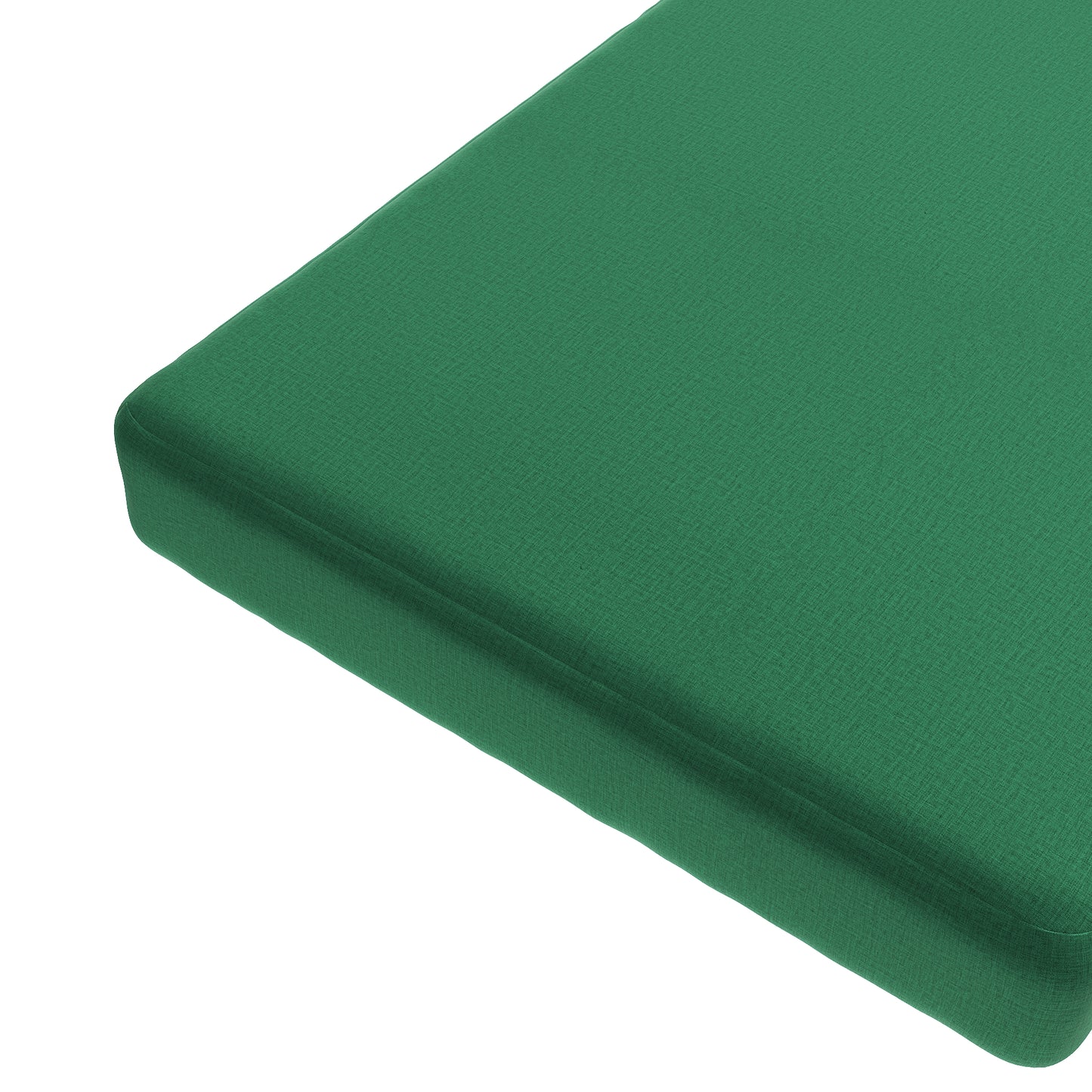 Custom Bench Cushion in Lush Linen Malachite