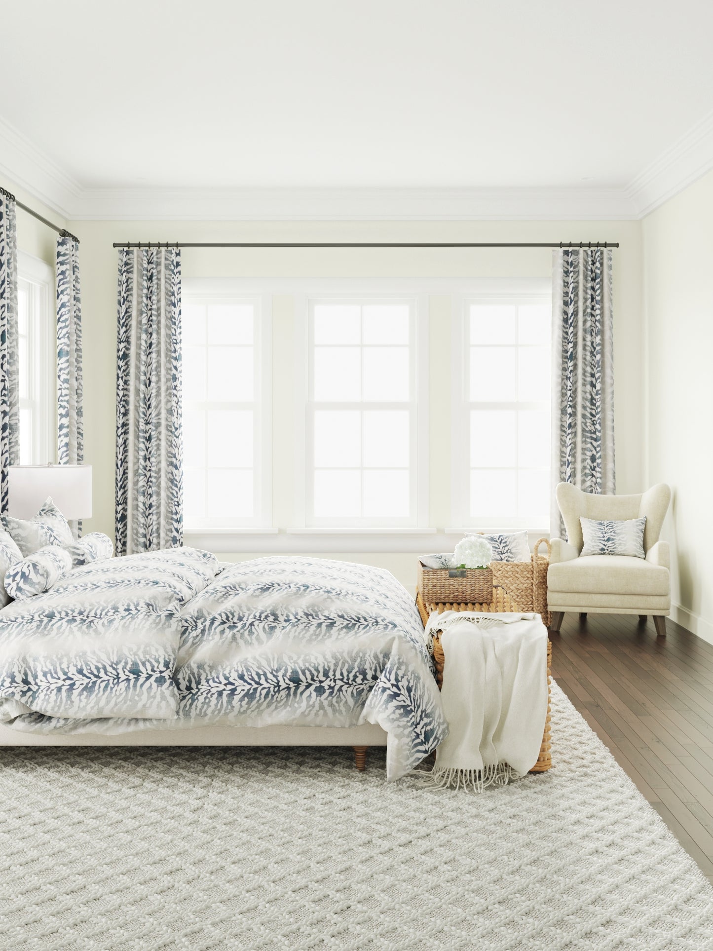 Convertible Drapery in Tiger - Blue