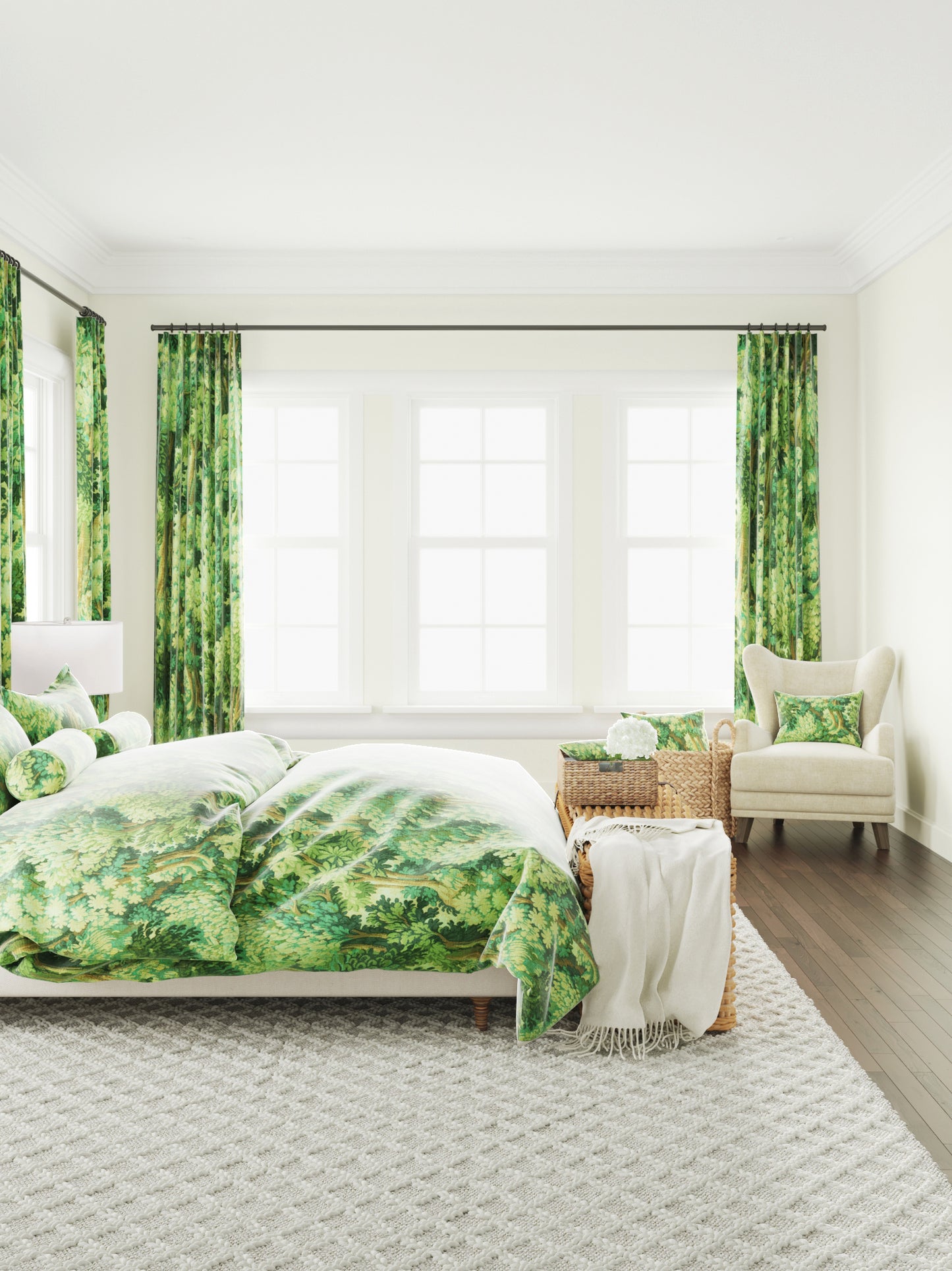 Euro Sham in Enchanted Forest - Emerald