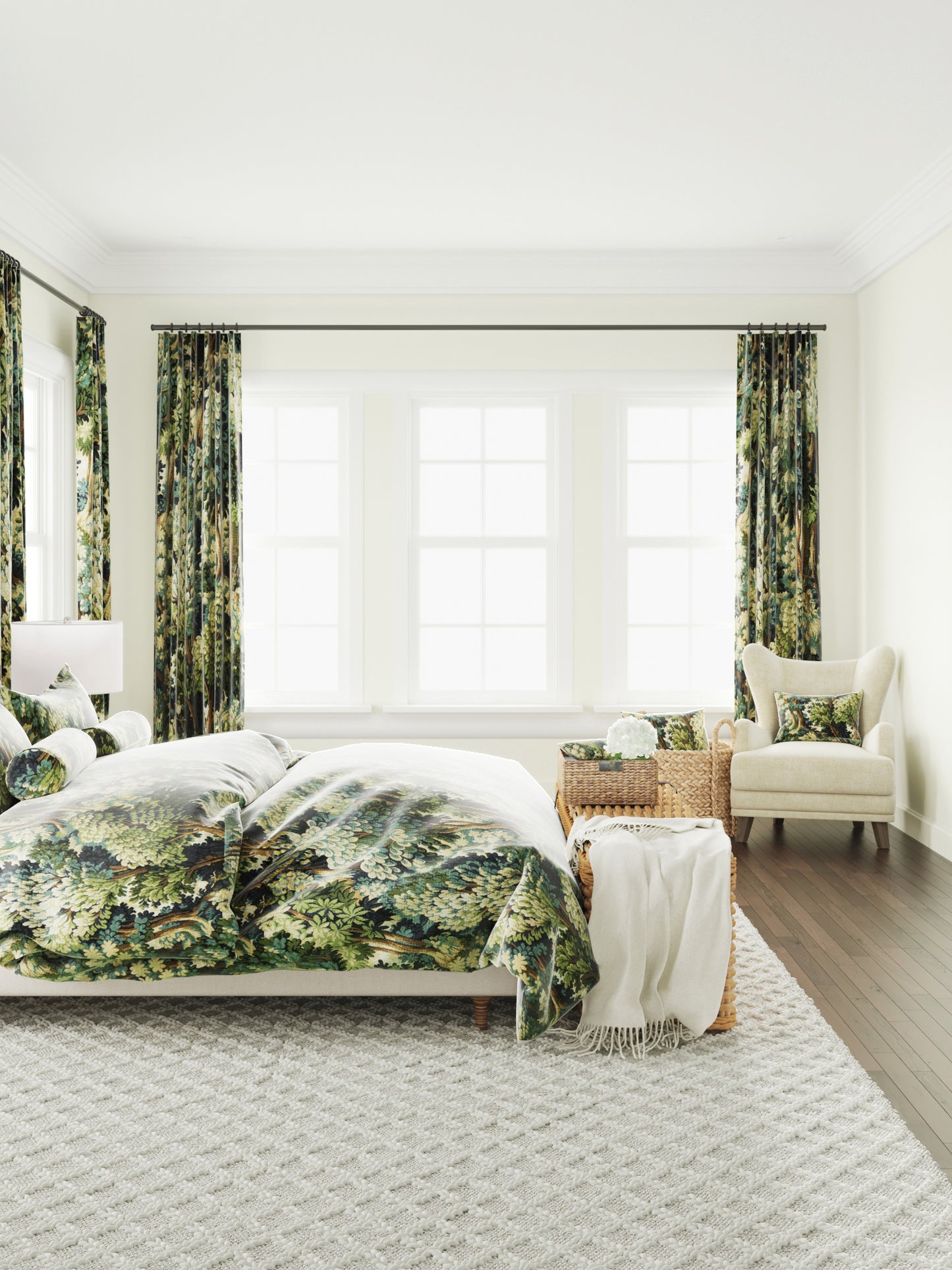 Euro Sham in Enchanted Forest - Peridot