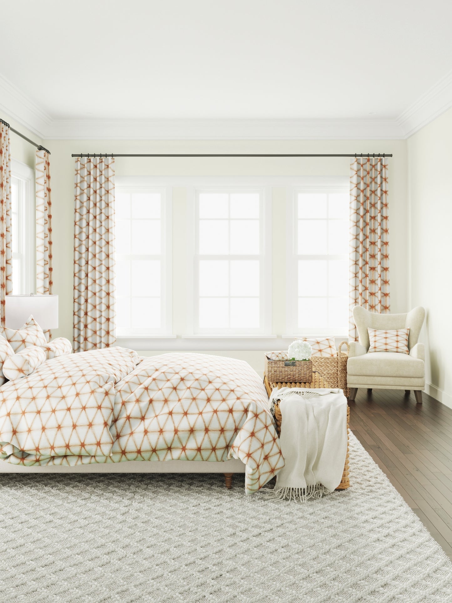 Boudoir Pillow in Point Taken - Coral