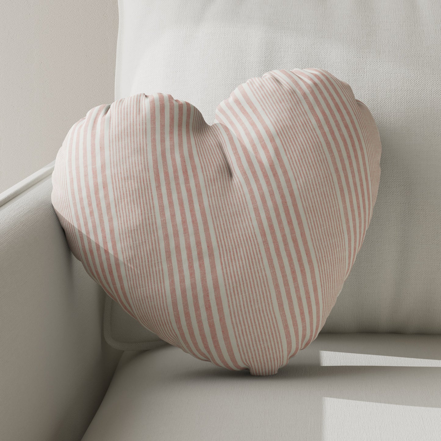 Heart Pillow in All Lined Up - Sunset