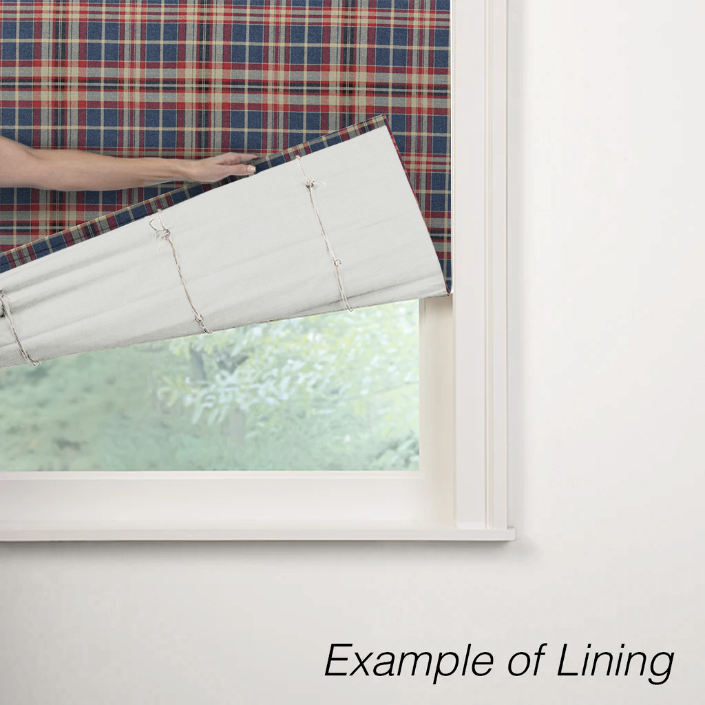 Flat Roman Shade in Tartan - Flannel