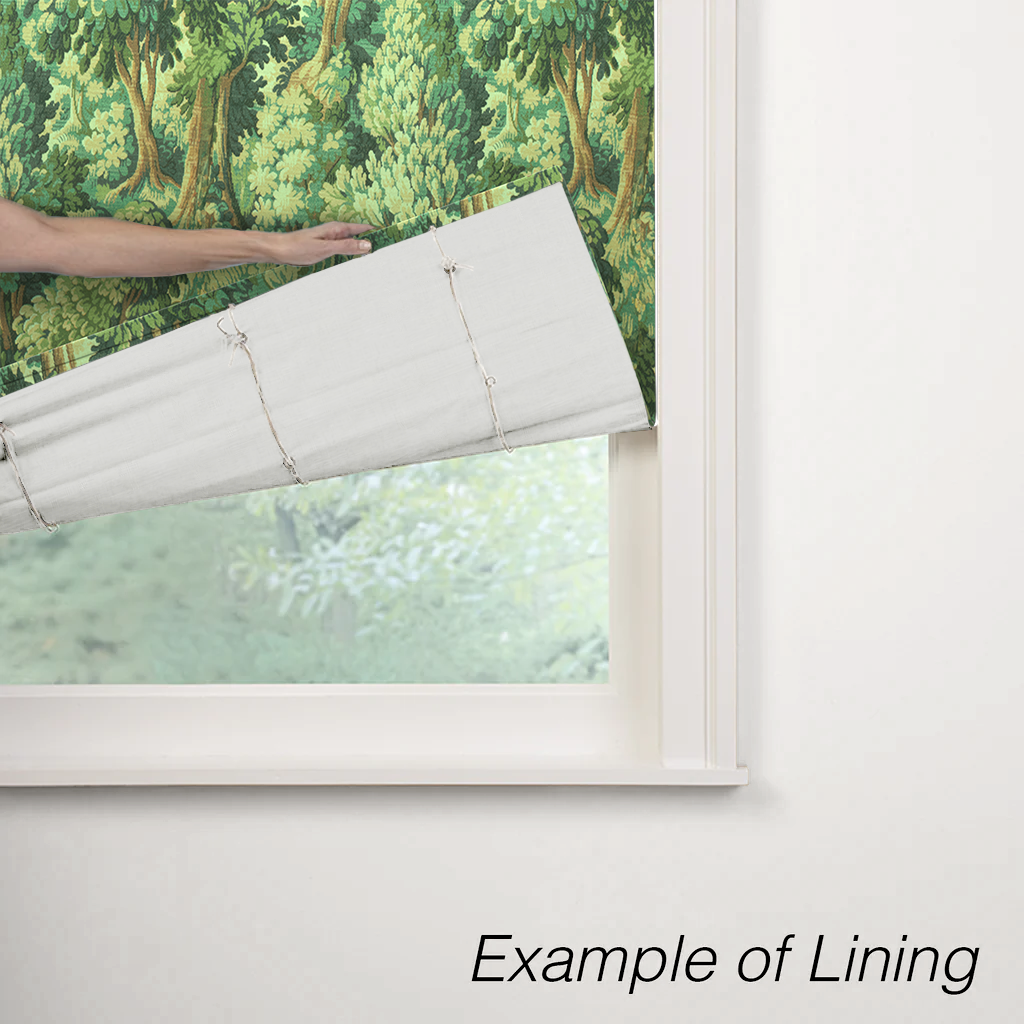 Flat Roman Shade in Enchanted Forest - Emerald