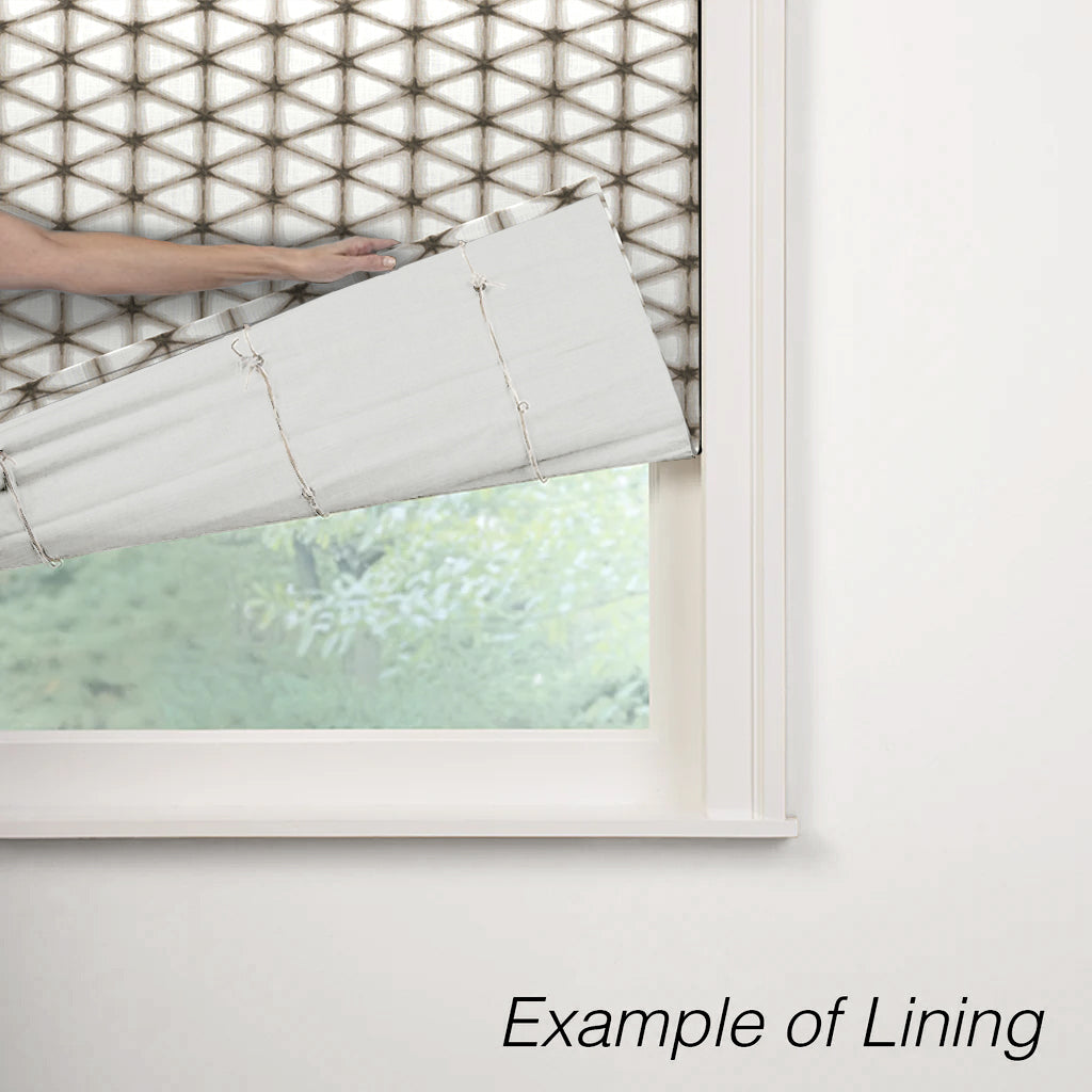 Flat Roman Shade in Point Taken - Wood